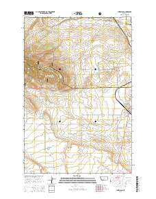 Judith Gap Montana Current topographic map, 1:24000 scale, 7.5 X 7.5 Minute, Year 2014