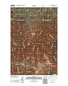 Jump Off Peak Montana Historical topographic map, 1:24000 scale, 7.5 X 7.5 Minute, Year 2011