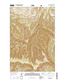 Jump Off Peak Montana Current topographic map, 1:24000 scale, 7.5 X 7.5 Minute, Year 2014