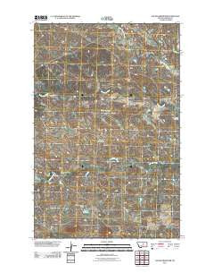 Kachia Reservoir Montana Historical topographic map, 1:24000 scale, 7.5 X 7.5 Minute, Year 2011