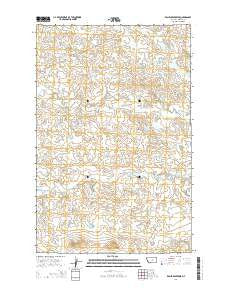 Kachia Reservoir Montana Current topographic map, 1:24000 scale, 7.5 X 7.5 Minute, Year 2014