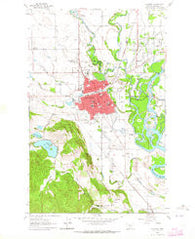 Kalispell Montana Historical topographic map, 1:24000 scale, 7.5 X 7.5 Minute, Year 1962