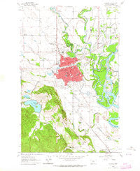 Kalispell Montana Historical topographic map, 1:24000 scale, 7.5 X 7.5 Minute, Year 1962