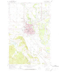Kalispell Montana Historical topographic map, 1:24000 scale, 7.5 X 7.5 Minute, Year 1962
