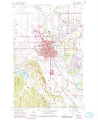 Kalispell Montana Historical topographic map, 1:24000 scale, 7.5 X 7.5 Minute, Year 1962