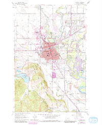 Kalispell Montana Historical topographic map, 1:24000 scale, 7.5 X 7.5 Minute, Year 1962