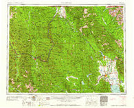 Kalispell Montana Historical topographic map, 1:250000 scale, 1 X 2 Degree, Year 1961