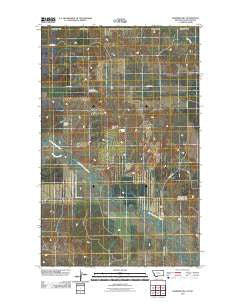 Kaminski Hill Montana Historical topographic map, 1:24000 scale, 7.5 X 7.5 Minute, Year 2011