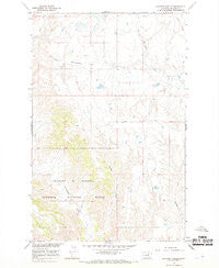 Karsten Coulee Montana Historical topographic map, 1:24000 scale, 7.5 X 7.5 Minute, Year 1965