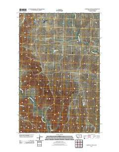 Karsten Coulee Montana Historical topographic map, 1:24000 scale, 7.5 X 7.5 Minute, Year 2011