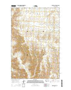 Karsten Coulee Montana Current topographic map, 1:24000 scale, 7.5 X 7.5 Minute, Year 2014