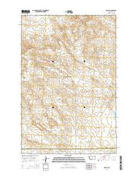 Kelley Montana Current topographic map, 1:24000 scale, 7.5 X 7.5 Minute, Year 2014