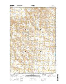 Kelley Montana Current topographic map, 1:24000 scale, 7.5 X 7.5 Minute, Year 2014
