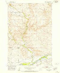 Kelly Hills Montana Historical topographic map, 1:24000 scale, 7.5 X 7.5 Minute, Year 1951