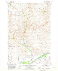 Kelly Hills Montana Historical topographic map, 1:24000 scale, 7.5 X 7.5 Minute, Year 1951
