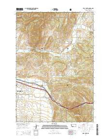 Kelly Creek Montana Current topographic map, 1:24000 scale, 7.5 X 7.5 Minute, Year 2014