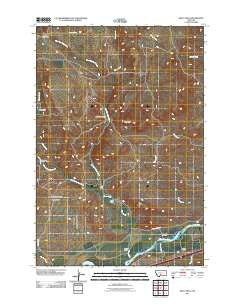 Kelly Hills Montana Historical topographic map, 1:24000 scale, 7.5 X 7.5 Minute, Year 2011
