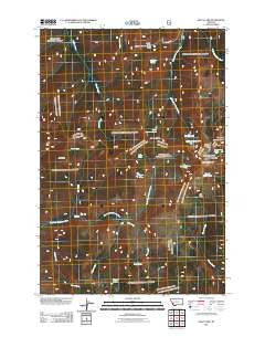 Kelly Lake Montana Historical topographic map, 1:24000 scale, 7.5 X 7.5 Minute, Year 2011