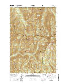 Kelly Lake Montana Current topographic map, 1:24000 scale, 7.5 X 7.5 Minute, Year 2014