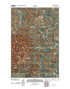 Kendall Montana Historical topographic map, 1:24000 scale, 7.5 X 7.5 Minute, Year 2011