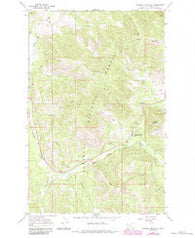Kenelty Mountain Montana Historical topographic map, 1:24000 scale, 7.5 X 7.5 Minute, Year 1966