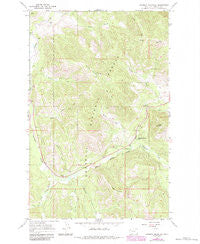Kenelty Mountain Montana Historical topographic map, 1:24000 scale, 7.5 X 7.5 Minute, Year 1966