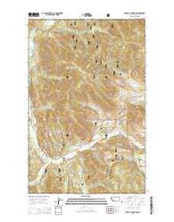 Kenelty Mountain Montana Current topographic map, 1:24000 scale, 7.5 X 7.5 Minute, Year 2014