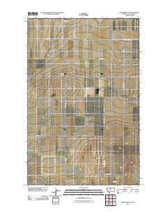 Kenilworth NE Montana Historical topographic map, 1:24000 scale, 7.5 X 7.5 Minute, Year 2011