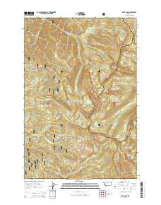 Kent Peak Montana Current topographic map, 1:24000 scale, 7.5 X 7.5 Minute, Year 2014