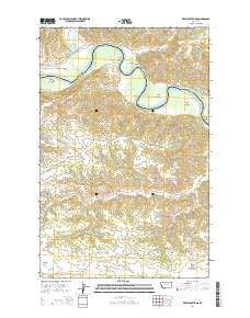 Kepple Bottoms Montana Current topographic map, 1:24000 scale, 7.5 X 7.5 Minute, Year 2014