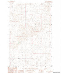 Kerr Cow Camp Montana Historical topographic map, 1:24000 scale, 7.5 X 7.5 Minute, Year 1984