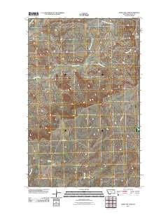 Kerr Cow Camp Montana Historical topographic map, 1:24000 scale, 7.5 X 7.5 Minute, Year 2011