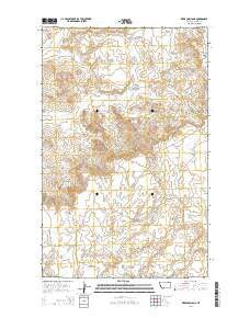 Kerr Cow Camp Montana Current topographic map, 1:24000 scale, 7.5 X 7.5 Minute, Year 2014