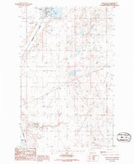 Kevin South Montana Historical topographic map, 1:24000 scale, 7.5 X 7.5 Minute, Year 1986