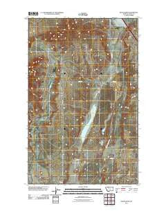 Kevin North Montana Historical topographic map, 1:24000 scale, 7.5 X 7.5 Minute, Year 2011
