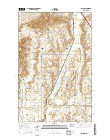 Kevin North Montana Current topographic map, 1:24000 scale, 7.5 X 7.5 Minute, Year 2014