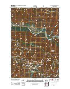 Keystone Peak Montana Historical topographic map, 1:24000 scale, 7.5 X 7.5 Minute, Year 2011