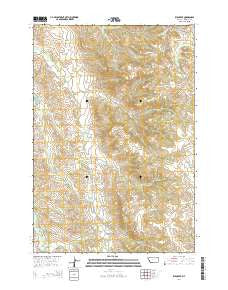 Kid Creek Montana Current topographic map, 1:24000 scale, 7.5 X 7.5 Minute, Year 2014