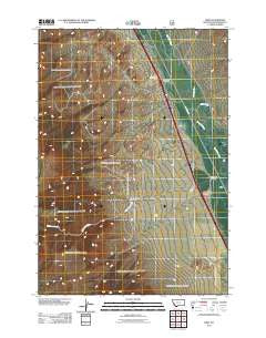 Kidd Montana Historical topographic map, 1:24000 scale, 7.5 X 7.5 Minute, Year 2011