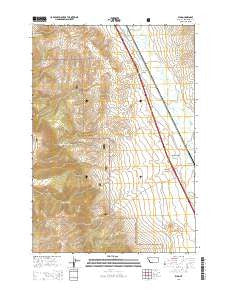 Kidd Montana Current topographic map, 1:24000 scale, 7.5 X 7.5 Minute, Year 2014
