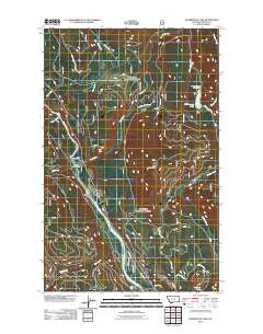 Kilbrennan Lake Montana Historical topographic map, 1:24000 scale, 7.5 X 7.5 Minute, Year 2011