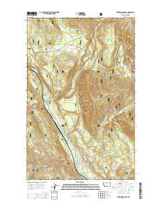 Kilbrennan Lake Montana Current topographic map, 1:24000 scale, 7.5 X 7.5 Minute, Year 2014