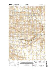 Killenbeck Reservoir Montana Current topographic map, 1:24000 scale, 7.5 X 7.5 Minute, Year 2014