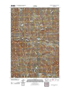 Kincheloe Ranch Montana Historical topographic map, 1:24000 scale, 7.5 X 7.5 Minute, Year 2011