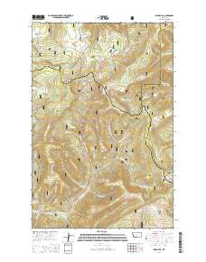 Kings Hill Montana Current topographic map, 1:24000 scale, 7.5 X 7.5 Minute, Year 2014