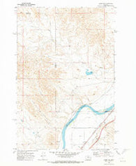 Kinsey NE Montana Historical topographic map, 1:24000 scale, 7.5 X 7.5 Minute, Year 1969