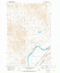 Kinsey NE Montana Historical topographic map, 1:24000 scale, 7.5 X 7.5 Minute, Year 1969