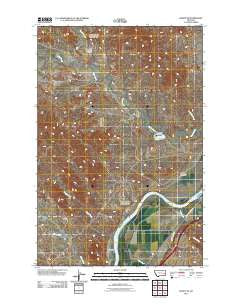 Kinsey NE Montana Historical topographic map, 1:24000 scale, 7.5 X 7.5 Minute, Year 2011