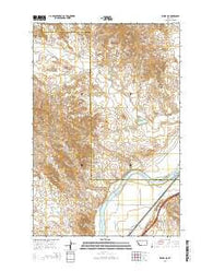 Kinsey NE Montana Current topographic map, 1:24000 scale, 7.5 X 7.5 Minute, Year 2014