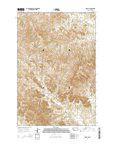 Kinsey NW Montana Current topographic map, 1:24000 scale, 7.5 X 7.5 Minute, Year 2014
